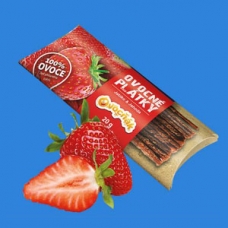 Plátky ovocné jablko jahoda bez cukru bezgluténové 20g